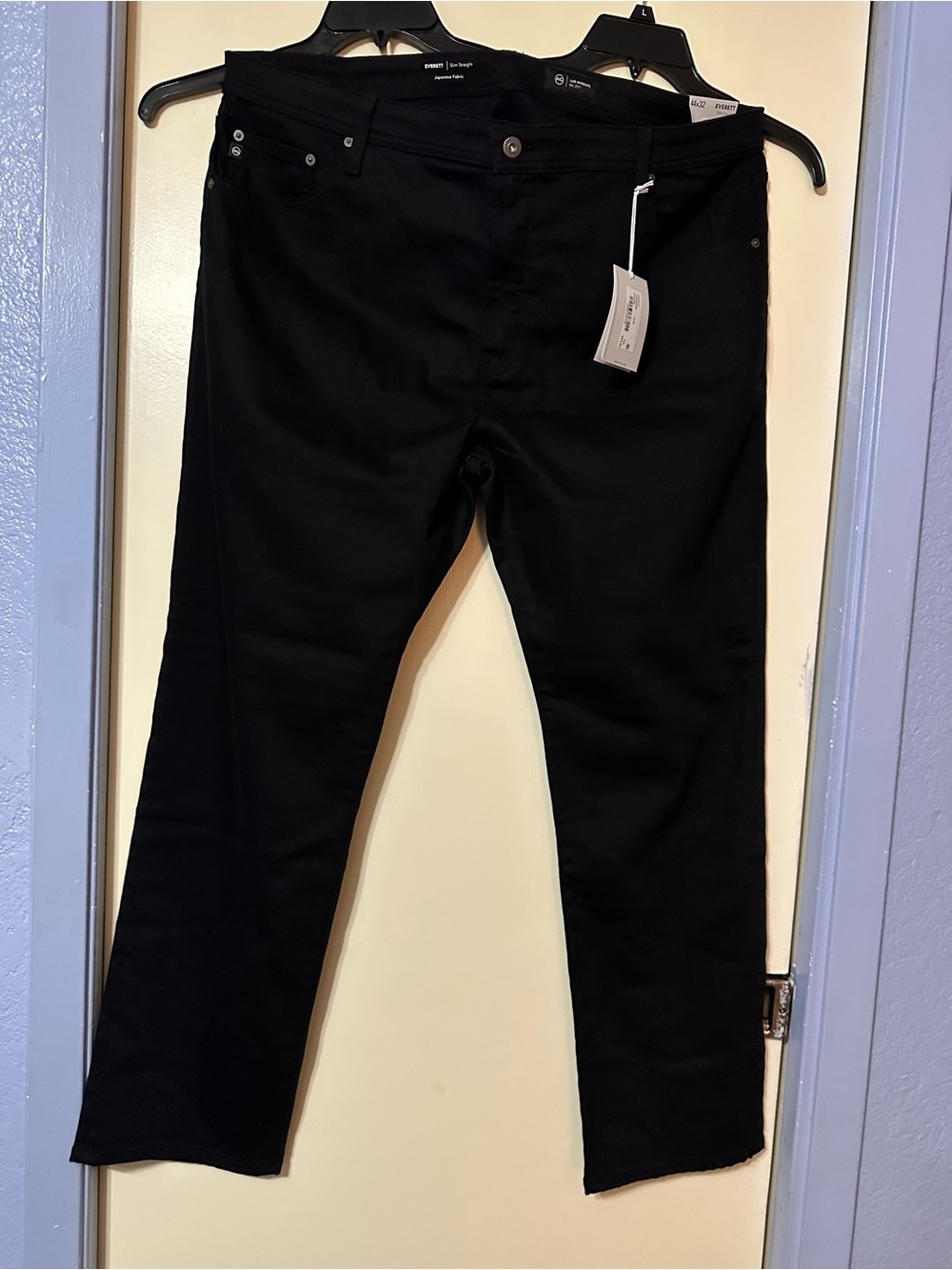Ag Adriano Goldschmied Everett Slim Straight Jeans in Black